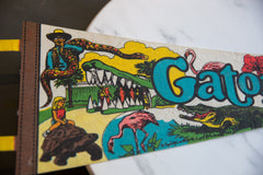 Vintage Gatorland Zoo Orlando Florida Felt Flag // ONH Item 9243 Image 1