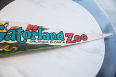 Vintage Gatorland Zoo Orlando Florida Felt Flag // ONH Item 9243 Image 2