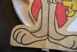 Official Warner Bros. 1975 copyright mark on the textured vintage felt flag.