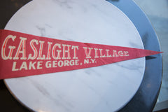 Vintage Gaslight Village Lake George NY Felt Flag // ONH Item 9257 Image 2