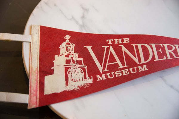 Vintage Vanderbilt Museum Felt Flag // ONH Item 9266 Image 1