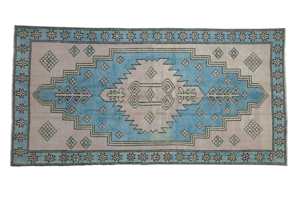3.5x7 Vintage Distressed Oushak Rug Runner // ONH Item 9274