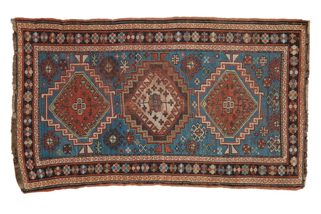 3.5x6.5 Vintage Caucasian Rug // ONH Item 9278