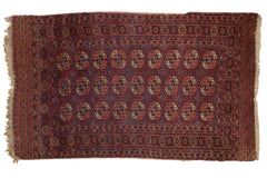 3.5x6.5 Vintage Turkmen Rug // ONH Item 9279