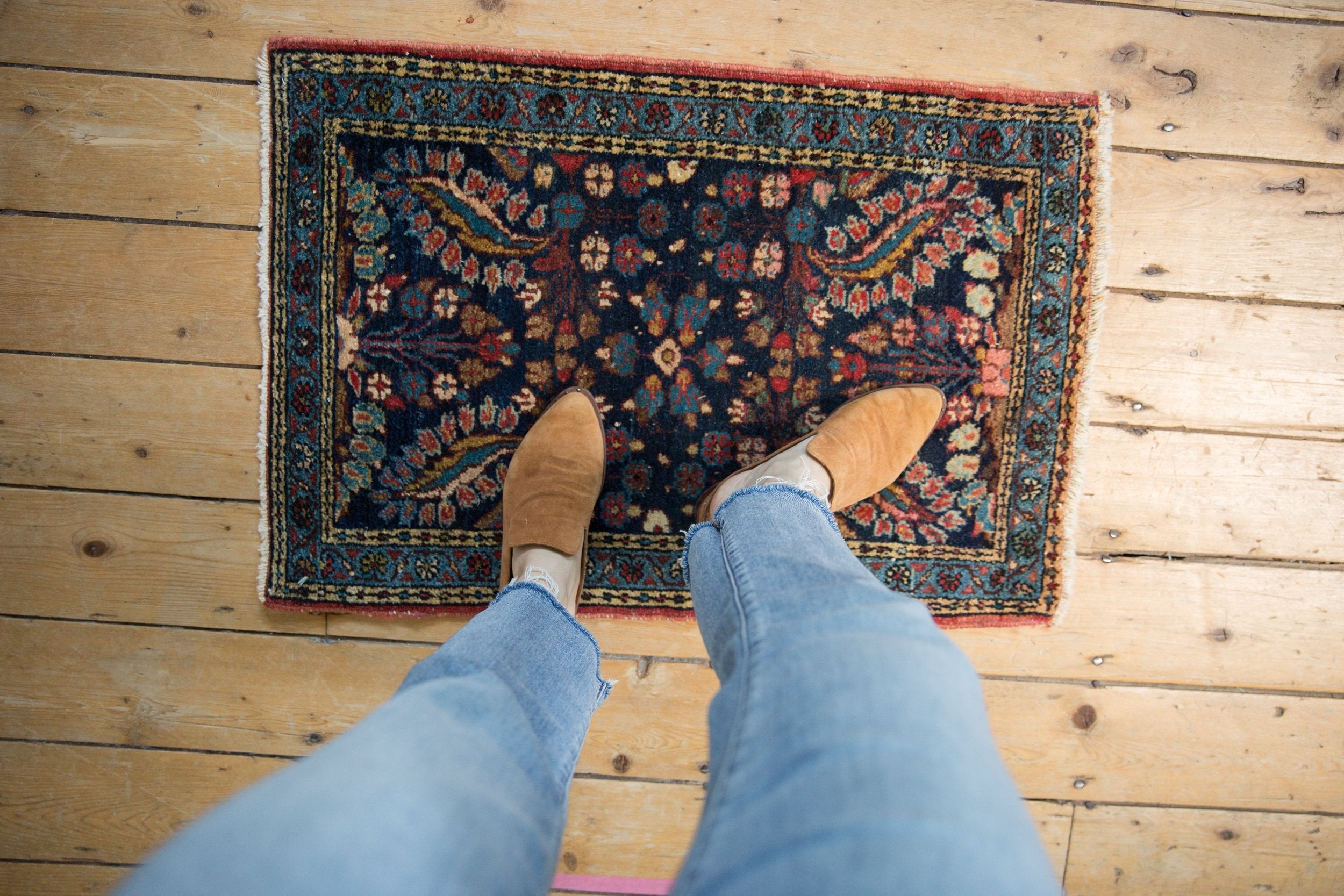 2x3 Vintage Fine Dargezine Rug Mat // ONH Item 9284 Image 1