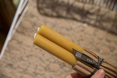 Made in NY Beeswax Candle Church Tapers - Natural // ONH Item 9308 Image 1