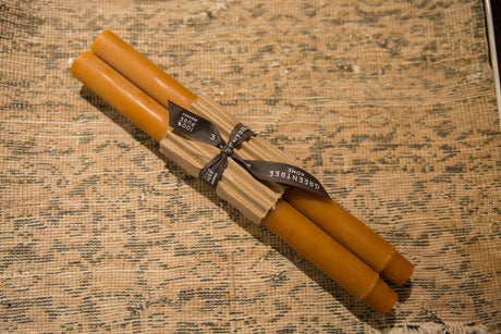 Made in NY Beeswax Candle Church Tapers - Terra Cotta // ONH Item 9309