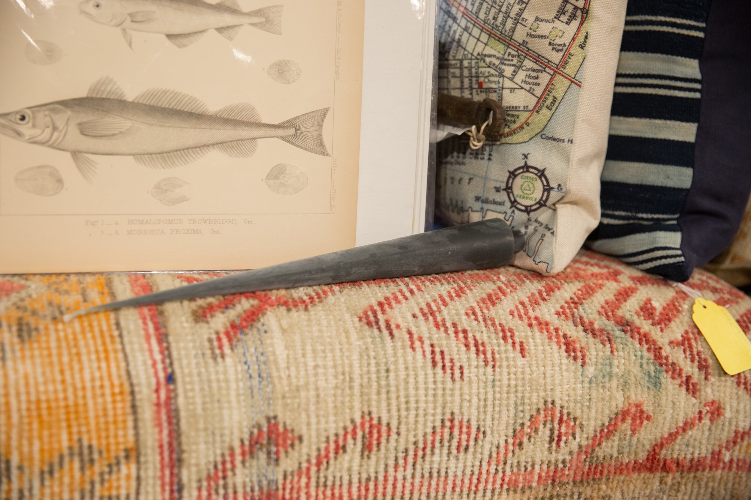 Made in NY Beeswax Candle Cone Tapers - Antique Gray // ONH Item 9314 Image 1