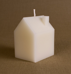 Made in NY Beeswax Candle Large House - Cream // ONH Item 9319