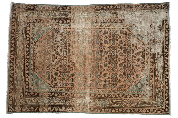 4.5x6.5 Vintage Distressed Hamadan Rug // ONH Item 9329