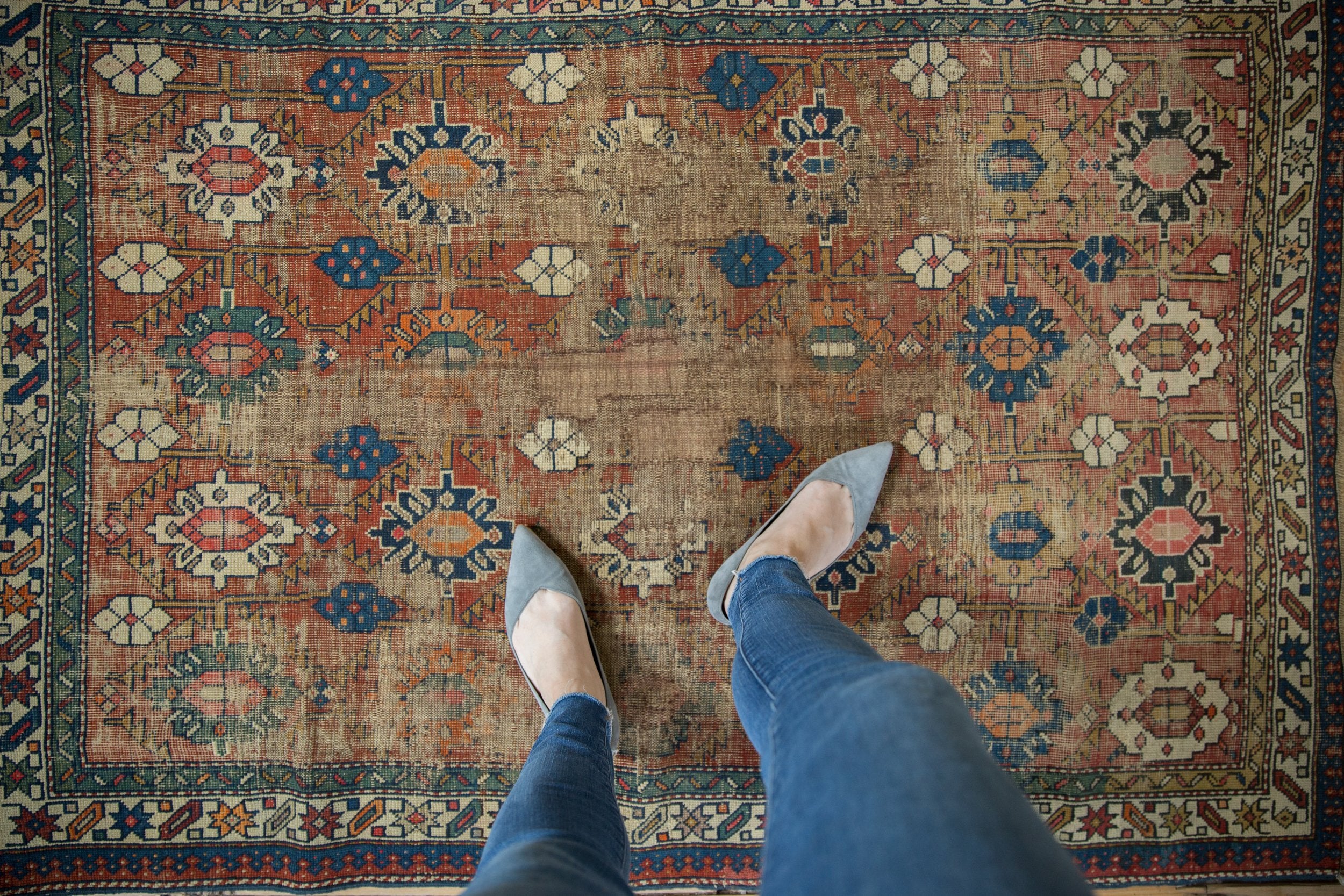 4x5.5 Vintage Caucasian Rug // ONH Item 9331 Image 1