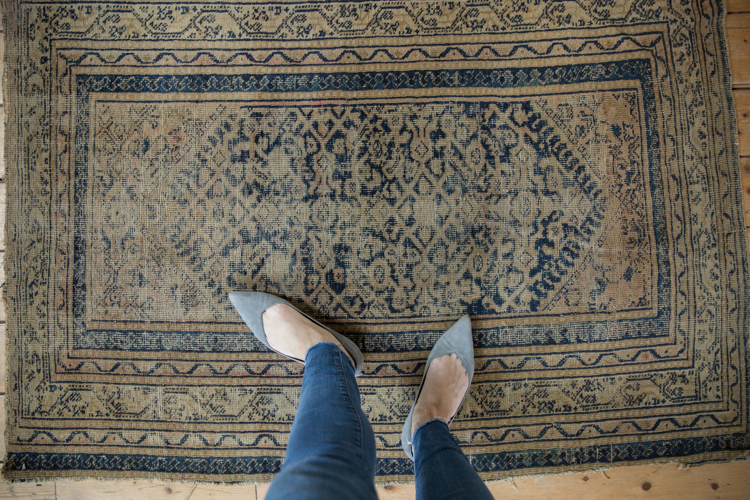 3.5x5 Vintage Caucasian Rug // ONH Item 9334 Image 1