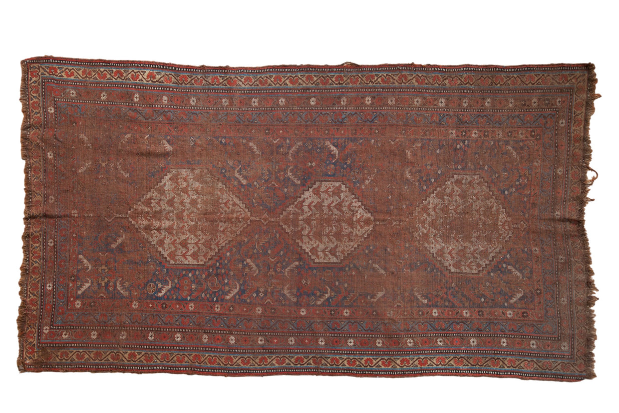 5x8.5 Antique Qashqai Carpet // ONH Item 9338