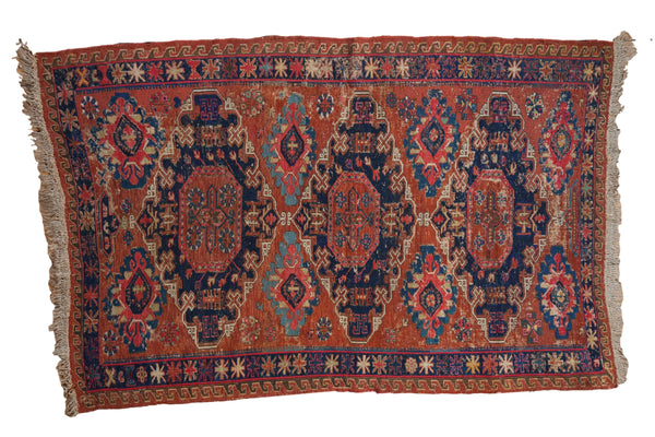 3.5x6 Antique Caucasian Soumac Rug // ONH Item 9343