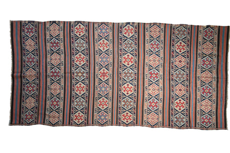 5.5x11 Antique Caucasian Kilim Rug Runner // ONH Item 9344