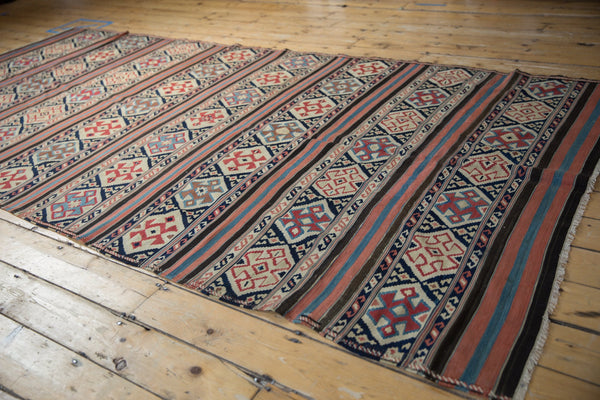 5.5x11 Antique Caucasian Kilim Rug Runner // ONH Item 9344 Image 2