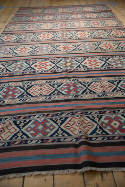 5.5x11 Antique Caucasian Kilim Rug Runner // ONH Item 9344 Image 3