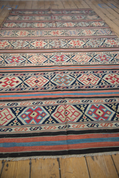 5.5x11 Antique Caucasian Kilim Rug Runner // ONH Item 9344 Image 8