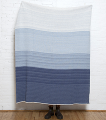 Eco-Friendly Made in USA Blanket Ombre Blue // ONH Item 9349