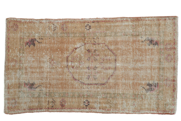 2.5x4.5 Vintage Distressed Oushak Rug // ONH Item 9352