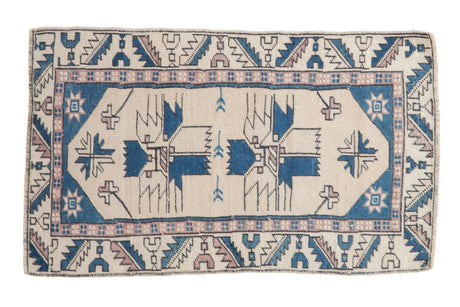 2x3.5 Vintage Distressed Oushak Rug // ONH Item 9355