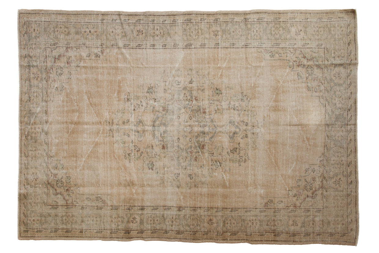 6x9 Vintage Distressed Oushak Carpet // ONH Item 9362