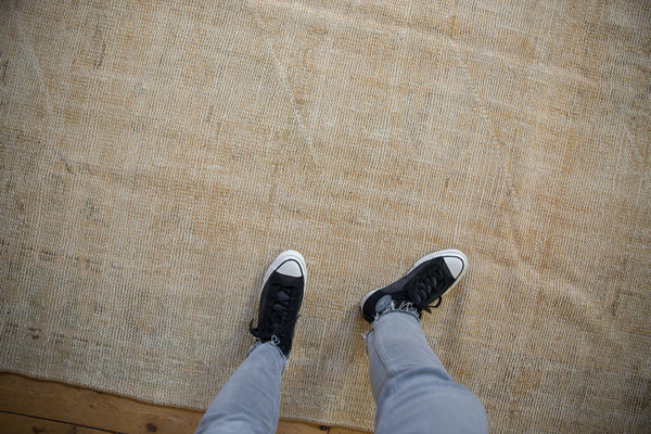 6.5x8.5 Vintage Distressed Oushak Carpet // ONH Item 9374 Image 1