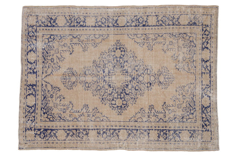 6x8 Vintage Distressed Oushak Carpet // ONH Item 9381