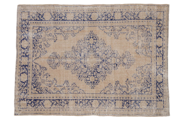 6x8 Vintage Distressed Oushak Carpet // ONH Item 9381