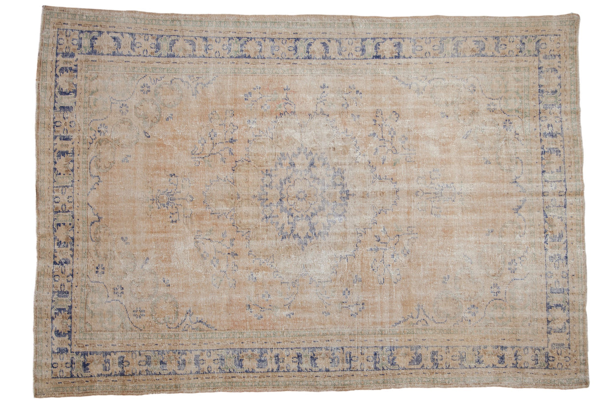 RESERVED 7.5x11 Vintage Distressed Oushak Carpet // ONH Item 9384