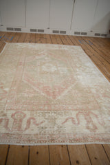 5.5x8.5 Vintage Distressed Oushak Carpet // ONH Item 9389 Image 6