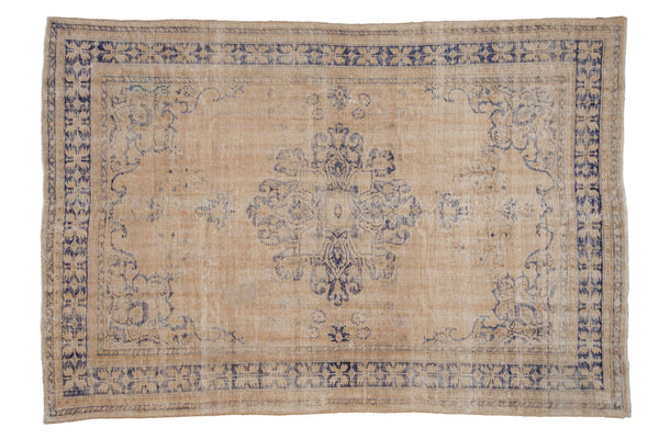 6x8.5 Vintage Distressed Oushak Carpet // ONH Item 9397