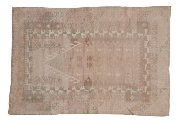 4x5.5 Vintage Distressed Oushak Rug // ONH Item 9398