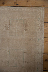 1.5x3 Vintage Distressed Oushak Rug Mat // ONH Item 9403 Image 5