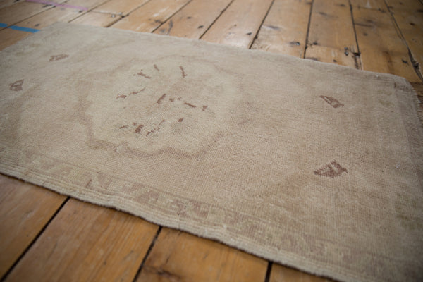 1.5x3 Vintage Distressed Oushak Rug Mat // ONH Item 9410 Image 1