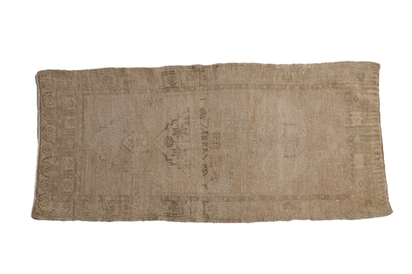 1.5x3.5 Vintage Distressed Oushak Rug Mat Runner // ONH Item 9413