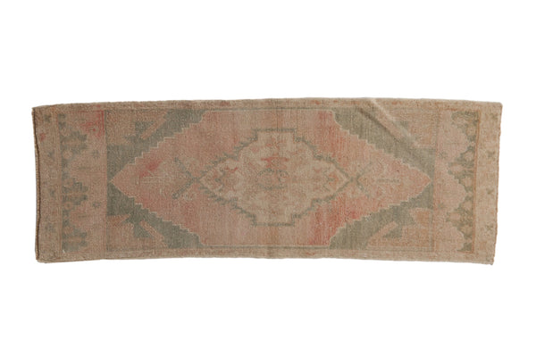 1.5x4 Vintage Distressed Oushak Rug Mat Runner // ONH Item 9416