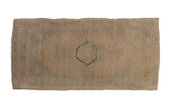 1.5x3.5 Vintage Distressed Oushak Rug Mat Runner // ONH Item 9417