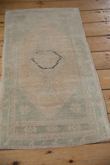 1.5x3.5 Vintage Distressed Oushak Rug Mat Runner // ONH Item 9417 Image 4
