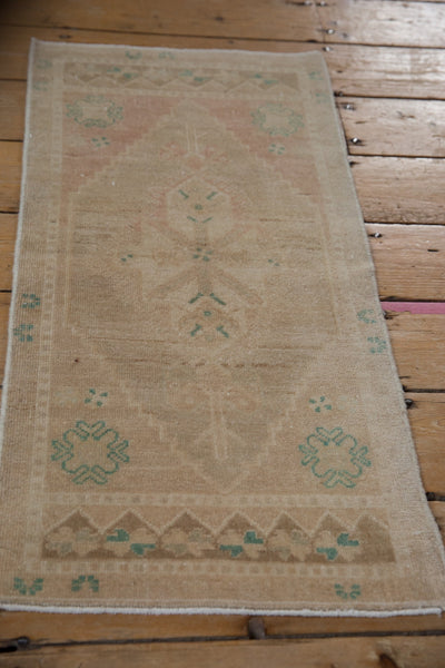 1.5x3 Vintage Distressed Oushak Rug Mat // ONH Item 9418 Image 3