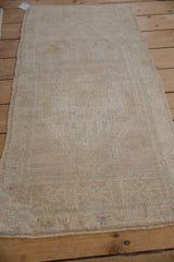 1.5x4 Vintage Distressed Oushak Rug Mat Runner // ONH Item 9425 Image 2