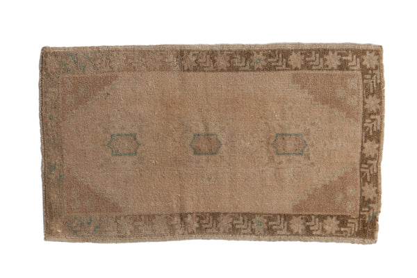 1.5x3 Vintage Distressed Oushak Rug Mat // ONH Item 9430