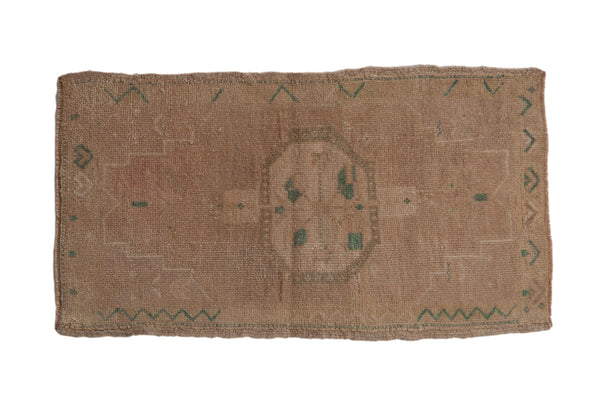 1.5x3 Vintage Distressed Oushak Rug Mat // ONH Item 9434