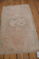 1.5x3 Vintage Distressed Oushak Rug Mat // ONH Item 9434 Image 2