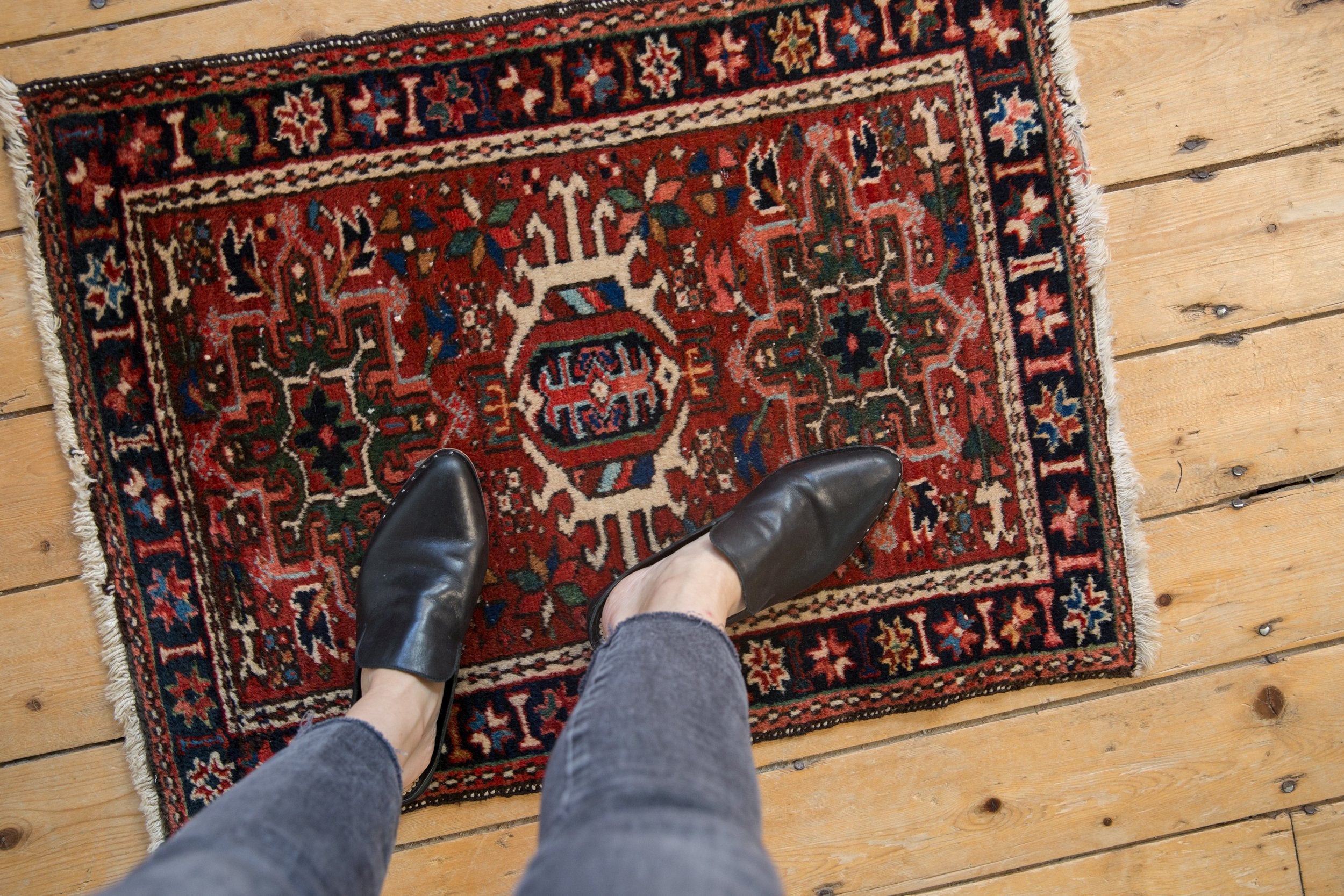 2x3 Vintage Karaja Rug Mat // ONH Item 9438
