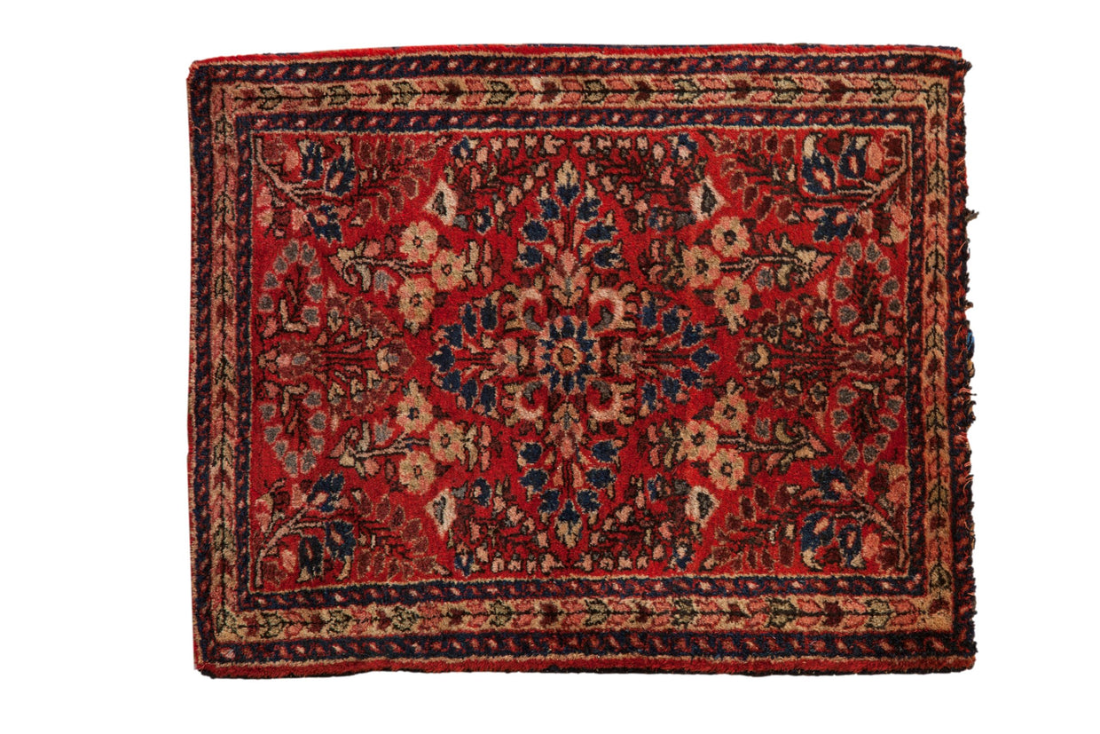 2x2.5 Vintage Sarouk Square Rug Mat // ONH Item 9441