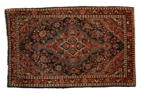 2x3 Vintage Josan Sarouk Rug Mat // ONH Item 9442
