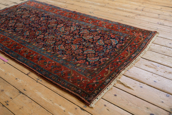 3.5x6.5 Vintage Kurdish Hamadan Rug // ONH Item 9445 Image 6