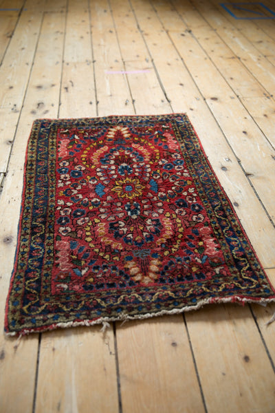 2x2.5 Vintage American Sarouk Square Rug Mat // ONH Item 9447 Image 3