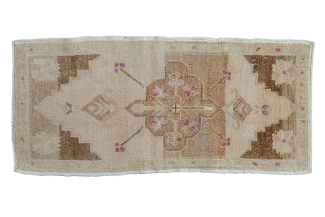 1.5x3.5 Vintage Distressed Oushak Rug Mat Runner // ONH Item 9449